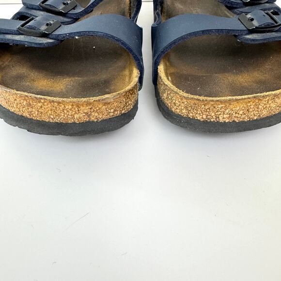 Birkenstock Womens Florida Birko-Flor Soft Bed Sandal Size 40 / 9 Vegan Blue - Picture 7 of 11